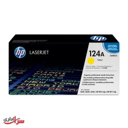 کارتریج تونر رنگی اچ پی مدل 124A زرد